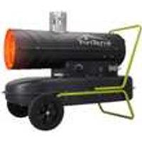 TroniTechnik TT-HK-244 Heizkanone Dieselkanone Heizlüfter 20kW mit Handgriff, Rohrrahmen, Rädern und Abluftauslass