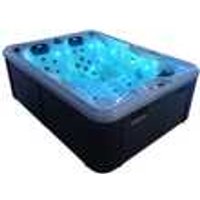 TroniTechnik Outdoor Whirlpool Spa BOTTARO Perlmutt 210cm x 160cm, Balboa Heizung, Hydromassage, zwei Pumpen, Isoliert
