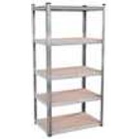 TroniTechnik Schwerlastregal Lagerregal Kistenregal mit MDF Platten, verzinkt TT-LR 01