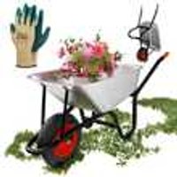 GARMIO® Bauschubkarre Gartenschubkarre Schubkarre Kippwagen 160kg
