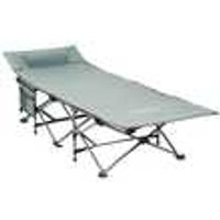 24MOVE® Feldbett Campingbett Klappbett Campingliege klappbar BORBA grau