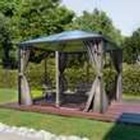 GARMIO® Pavillon Rom 3x3m Garten Überdachung mit Polycarbonat GARMIO® Pavillon Rom 3x3m Garten Überdachung mit Polycarbonat