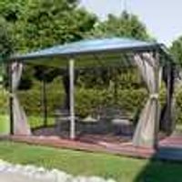 GARMIO® Pavillon Rom 3x4m Garten Überdachung mit Polycarbonat GARMIO® Pavillon Rom 3x4m Garten Überdachung mit Polycarbonat