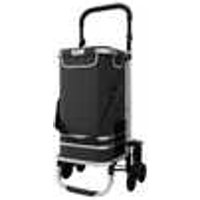 24MOVE® Trolley ALEGRE Einkaufstrolley klappbar schwarz