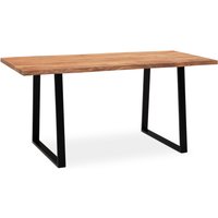 FineBuy Schreibtisch 120x60x76 cm Akazie Massivholz / Metall Computertisch Baumkante, Homeoffice Bürotisch Massiv mit Trapezbeinen in Schwarz, Holztisch Laptoptisch Arbeitszimmer | Farbe: Braun FineBuy Schreibtisch 120x60x76 cm Akazie Massivholz / Metall Computertisch Baumkante, Homeoffice Bürotisch Massiv mit Trapezbeinen in Schwarz, Holztisch Laptoptisch Arbeitszimmer | Farbe: Braun