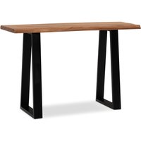 FineBuy Schreibtisch 118x41x76,5 cm Akazie Massivholz / Metall Computertisch Baumkante, Homeoffice Bürotisch Massiv Schmal, Holztisch Laptoptisch Arbeitszimmer | Farbe: Braun FineBuy Schreibtisch 118x41x76,5 cm Akazie Massivholz / Metall Computertisch Baumkante, Homeoffice Bürotisch Massiv Schmal, Holztisch Laptoptisch Arbeitszimmer | Farbe: Braun