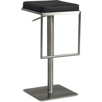 FineBuy Barhocker Schwarz Kunstleder Edelstahl Design Barstuhl Modern, Tresenstuhl Drehbar Gepolstert, Bistrohocker Metall Hoch, Thekenhocker Höhenverstellbar, Hoher Hocker für Bar | Farbe: Schwarz FineBuy Barhocker Schwarz Kunstleder Edelstahl Design Barstuhl Modern, Tresenstuhl Drehbar Gepolstert, Bistrohocker Metall Hoch, Thekenhocker Höhenverstellbar, Hoher Hocker für Bar | Farbe: Schwarz
