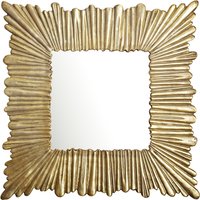 FineBuy Wandspiegel 75x75 cm Metall Design Hängespiegel Gold, Aluminium Dekospiegel Quadratisch mit Rahmen, Spiegel Wand Groß, Flurspiegel Garderobenspiegel Modern | Farbe: Gold FineBuy Wandspiegel 75x75 cm Metall Design Hängespiegel Gold, Aluminium Dekospiegel Quadratisch mit Rahmen, Spiegel Wand Groß, Flurspiegel Garderobenspiegel Modern | Farbe: Gold