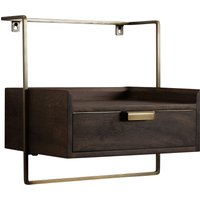 FineBuy Nachtkonsole zur Wandmontage aus Mango Massivholz mit Schublade – schwebender Nachttisch, modernes Wandboard mit Stauraum fürs Schlafzimmer – Nachtkästchen 44x45x35 cm | Farbe: Beige FineBuy Nachtkonsole zur Wandmontage aus Mango Massivholz mit Schublade – schwebender Nachttisch, modernes Wandboard mit Stauraum fürs Schlafzimmer – Nachtkästchen 44x45x35 cm | Farbe: Beige