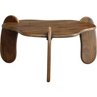 FineBuy Couchtisch Mango Massivholz Ø 78 cm Walnussfarben · Design Wohnzimmertisch in organischer Form · Handgefertigter Sofatisch | Farbe: Braun FineBuy Couchtisch Mango Massivholz Ø 78 cm Walnussfarben · Design Wohnzimmertisch in organischer Form · Handgefertigter Sofatisch | Farbe: Braun