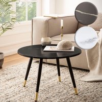 FineBuy Couchtisch 60x60x41 cm mit Marmor Optik Modern, Design Wohnzimmertisch mit Metall-Gestell, Sofatisch Rund Tisch, Beistelltisch Wohnzimmer | Farbe: Weiß FineBuy Couchtisch 60x60x41 cm mit Marmor Optik Modern, Design Wohnzimmertisch mit Metall-Gestell, Sofatisch Rund Tisch, Beistelltisch Wohnzimmer | Farbe: Weiß