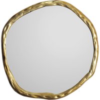 FineBuy Wandspiegel Asymmetrisch 60×60 cm Metall Design Hängespiegel Gold, Aluminium Dekospiegel Unförmig mit Rahmen, Spiegel Wand Groß, Flurspiegel Garderobenspiegel Modern | Farbe: Gold FineBuy Wandspiegel Asymmetrisch 60×60 cm Metall Design Hängespiegel Gold, Aluminium Dekospiegel Unförmig mit Rahmen, Spiegel Wand Groß, Flurspiegel Garderobenspiegel Modern | Farbe: Gold