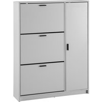 FineBuy Schuhschrank Weiß 90x120x24 cm Schuhkipper Geschlossen, Schuhkommode Modern, Flurschrank mit Ablage, Schuhaufbewahrung Flurkommode für Schuhe Hoch | Farbe: Weiß FineBuy Schuhschrank Weiß 90x120x24 cm Schuhkipper Geschlossen, Schuhkommode Modern, Flurschrank mit Ablage, Schuhaufbewahrung Flurkommode für Schuhe Hoch | Farbe: Weiß