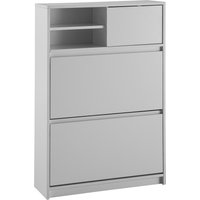 FineBuy Schuhschrank Weiß 71x110x24 cm Schuhkipper Geschlossen, Schuhkommode Modern, Flurschrank mit Ablage, Schuhaufbewahrung Flurkommode für Schuhe Hoch | Farbe: Weiß FineBuy Schuhschrank Weiß 71x110x24 cm Schuhkipper Geschlossen, Schuhkommode Modern, Flurschrank mit Ablage, Schuhaufbewahrung Flurkommode für Schuhe Hoch | Farbe: Weiß