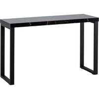 FineBuy Konsolentisch Marmor-Optik Schwarz Hochglanz 120x40x76 cm Design Anrichte Flur, Ablagetisch Schmal, Flurtisch mit Metallbeine, Dielentisch Lang Hoch, Kleiner Schreibtisch | Farbe: Schwarz FineBuy Konsolentisch Marmor-Optik Schwarz Hochglanz 120x40x76 cm Design Anrichte Flur, Ablagetisch Schmal, Flurtisch mit Metallbeine, Dielentisch Lang Hoch, Kleiner Schreibtisch | Farbe: Schwarz