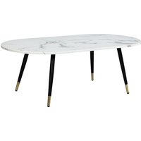 FineBuy Couchtisch 120x60x41,5 cm mit Marmor Optik Modern, Design Wohnzimmertisch mit Metall-Gestell, Sofatisch Oval Tisch Groß, Beistelltisch Wohnzimmer | Farbe: Schwarz FineBuy Couchtisch 120x60x41,5 cm mit Marmor Optik Modern, Design Wohnzimmertisch mit Metall-Gestell, Sofatisch Oval Tisch Groß, Beistelltisch Wohnzimmer | Farbe: Schwarz
