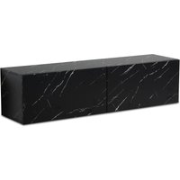 FineBuy Lowboard Hängend Marmor-Optik 120x30x30 cm TV-Schrank, Design Fernsehtisch mit Klapptüren Modern, Fernsehschrank Wand, TV-Kommode Fernsehkommode zum Aufhängen | Farbe: Weiß FineBuy Lowboard Hängend Marmor-Optik 120x30x30 cm TV-Schrank, Design Fernsehtisch mit Klapptüren Modern, Fernsehschrank Wand, TV-Kommode Fernsehkommode zum Aufhängen | Farbe: Weiß