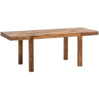 FineBuy Esszimmertisch 120 - 200 cm Sheesham Massivholz Zeitlos, Küchentisch Verlängerbar, Speisetisch Groß Rechteckig Schlicht, Holztisch Esszimmer | Farbe: Braun FineBuy Esszimmertisch 120 - 200 cm Sheesham Massivholz Zeitlos, Küchentisch Verlängerbar, Speisetisch Groß Rechteckig Schlicht, Holztisch Esszimmer | Farbe: Braun