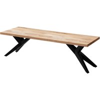 FineBuy Esszimmerbank 175x45x45 cm Akazie Massivholz Metall Loft-Style, Esstischbank Holzbank Massiv ohne Lehne, Küchenbank Essbank Industrial, Sitzbank Esszimmer Groß | Farbe: Braun FineBuy Esszimmerbank 175x45x45 cm Akazie Massivholz Metall Loft-Style, Esstischbank Holzbank Massiv ohne Lehne, Küchenbank Essbank Industrial, Sitzbank Esszimmer Groß | Farbe: Braun