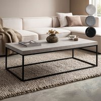 FineBuy Couchtisch 120x60x38 cm Sofatisch Modern, Design Wohnzimmertisch Rechteckig, Loungetisch Groß, Kaffeetisch Metallbeine | Farbe: Grau FineBuy Couchtisch 120x60x38 cm Sofatisch Modern, Design Wohnzimmertisch Rechteckig, Loungetisch Groß, Kaffeetisch Metallbeine | Farbe: Grau