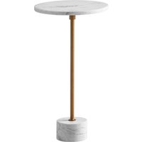FineBuy Beistelltisch Echter Marmor Metall 30x30x55,5 cm Anstelltisch Weiß Gold, Kleiner Abstelltisch Rund, Wohnzimmertisch Couch Modern, Marmortisch Hoch | Farbe: Weiß FineBuy Beistelltisch Echter Marmor Metall 30x30x55,5 cm Anstelltisch Weiß Gold, Kleiner Abstelltisch Rund, Wohnzimmertisch Couch Modern, Marmortisch Hoch | Farbe: Weiß