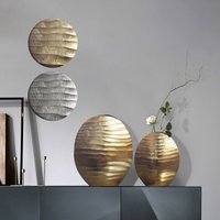 FineBuy Deko Vase 2er Set Aluminium Blumenvase Wellenmuster Modern, Dekovase Rund 2-teilig für Blumen, Alu Tischvase Wohndeko Metall Tischdeko Handgefertigt | Farbe: Silber FineBuy Deko Vase 2er Set Aluminium Blumenvase Wellenmuster Modern, Dekovase Rund 2-teilig für Blumen, Alu Tischvase Wohndeko Metall Tischdeko Handgefertigt | Farbe: Silber