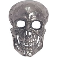 FineBuy Wanddeko Totenkopf Aluminium 41 cm Schädel Groß, Design Wanddekoration Metall Deko Alu Modern, Wohndeko Skull, Wandskulptur Dekoration Wohnaccessoire | Farbe: Silber FineBuy Wanddeko Totenkopf Aluminium 41 cm Schädel Groß, Design Wanddekoration Metall Deko Alu Modern, Wohndeko Skull, Wandskulptur Dekoration Wohnaccessoire | Farbe: Silber