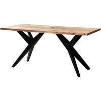 FineBuy Schreibtisch Akazie Massivholz Computertisch Loft-Style, Homeoffice Bürotisch mit Metallbeinen, Holztisch Industrial Groß, Laptoptisch Arbeitszimmer Rechteckig | Farbe: Braun FineBuy Schreibtisch Akazie Massivholz Computertisch Loft-Style, Homeoffice Bürotisch mit Metallbeinen, Holztisch Industrial Groß, Laptoptisch Arbeitszimmer Rechteckig | Farbe: Braun