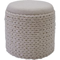 FineBuy Sitzhocker mit Stauraum aus Wolle rund 40x40x45 cm, Hocker mit abnehmbarem Deckel, Beistellhocker handgefertigt im Boho Stil, Creme Weiß | Farbe: Beige FineBuy Sitzhocker mit Stauraum aus Wolle rund 40x40x45 cm, Hocker mit abnehmbarem Deckel, Beistellhocker handgefertigt im Boho Stil, Creme Weiß | Farbe: Beige