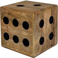 FineBuy Würfelhocker Mango Massivholz 41x41x41 cm, Design Sitzwürfel & Beistelltisch in Würfelform, Holzwürfel Deko & Couchtisch, Robuster Holzhocker im XXL Spielwürfel-Design | Farbe: Braun FineBuy Würfelhocker Mango Massivholz 41x41x41 cm, Design Sitzwürfel & Beistelltisch in Würfelform, Holzwürfel Deko & Couchtisch, Robuster Holzhocker im XXL Spielwürfel-Design | Farbe: Braun