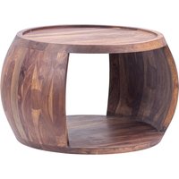 FineBuy Couchtisch Sheesham Massivholz rund 60cm · Wohnzimmertisch mit Ablagefach · Handgefertigter Sofatisch aus Echtholz im natürlichen Landhaus Design | Farbe: Braun FineBuy Couchtisch Sheesham Massivholz rund 60cm · Wohnzimmertisch mit Ablagefach · Handgefertigter Sofatisch aus Echtholz im natürlichen Landhaus Design | Farbe: Braun