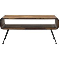 FineBuy Retro Couchtisch Sheesham Massivholz 100cm · Wohnzimmertisch rechteckig mit Ablagefach · Handgefertigter Sofatisch aus Holz mit Metallbeinen im Industrial Design | Farbe: Braun FineBuy Retro Couchtisch Sheesham Massivholz 100cm · Wohnzimmertisch rechteckig mit Ablagefach · Handgefertigter Sofatisch aus Holz mit Metallbeinen im Industrial Design | Farbe: Braun