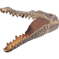 FineBuy goldene Wanddeko Krokodil Gold Metall - Krokodil-Skulptur Handmade - Handgefertigte Dekoration für die Wand aus Alu - Wandskulptur Aluminium - Tierdeko | Farbe: Gold FineBuy goldene Wanddeko Krokodil Gold Metall - Krokodil-Skulptur Handmade - Handgefertigte Dekoration für die Wand aus Alu - Wandskulptur Aluminium - Tierdeko | Farbe: Gold