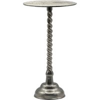 FineBuy Beistelltisch Aluminium 28cm - Kleiner runder Anstelltisch aus Metall silber - Design Wohnzimmertisch - Dekotisch - Couchtisch - Metalltisch Handmade pflegeleicht | Farbe: Silber FineBuy Beistelltisch Aluminium 28cm - Kleiner runder Anstelltisch aus Metall silber - Design Wohnzimmertisch - Dekotisch - Couchtisch - Metalltisch Handmade pflegeleicht | Farbe: Silber