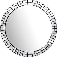 FineBuy Wandspiegel rund 60cm – Design Dekospiegel – Spiegel für die Wand - Wohnzimmer Flur – runder Wohnspiegel - Hängespiegel Flurspiegel modern | Farbe: Schwarz FineBuy Wandspiegel rund 60cm – Design Dekospiegel – Spiegel für die Wand - Wohnzimmer Flur – runder Wohnspiegel - Hängespiegel Flurspiegel modern | Farbe: Schwarz