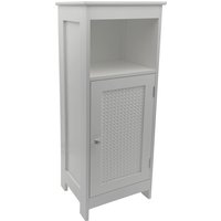 FineBuy Standregal Weiß 80cm – Nischenregal Tür & Ablage Wiener Geflecht – schmales Wohnregal Flur & Wohnzimmer – Stauraumregal - Kleiner Schrank - Kommode | Farbe: Weiß FineBuy Standregal Weiß 80cm – Nischenregal Tür & Ablage Wiener Geflecht – schmales Wohnregal Flur & Wohnzimmer – Stauraumregal - Kleiner Schrank - Kommode | Farbe: Weiß