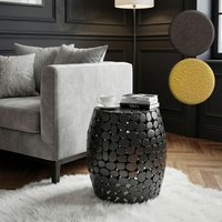 FineBuy Design Beistelltisch rund 40cm aus Aluminium – Couchtisch Alu – kleiner Wohnzimmertisch Metall – Dekotisch Wohnzimmer Handmade | Farbe: Schwarz FineBuy Design Beistelltisch rund 40cm aus Aluminium – Couchtisch Alu – kleiner Wohnzimmertisch Metall – Dekotisch Wohnzimmer Handmade | Farbe: Schwarz