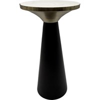FineBuy Beistelltisch Aluminium & Marmor Tischplatte 28cm rund - Kleiner runder Anstelltisch aus Metall Schwarz - Design Wohnzimmertisch - Dekotisch - Couchtisch - Metalltisch Handmade pflegeleicht | Farbe: Schwarz FineBuy Beistelltisch Aluminium & Marmor Tischplatte 28cm rund - Kleiner runder Anstelltisch aus Metall Schwarz - Design Wohnzimmertisch - Dekotisch - Couchtisch - Metalltisch Handmade pflegeleicht | Farbe: Schwarz