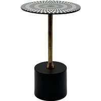 FineBuy Beistelltisch Aluminium 49cm Op-Art-Muster - Kleiner runder Anstelltisch aus Metall - Design Wohnzimmertisch - Dekotisch - Couchtisch - Metalltisch Handmade pflegeleicht | Farbe: Bunt FineBuy Beistelltisch Aluminium 49cm Op-Art-Muster - Kleiner runder Anstelltisch aus Metall - Design Wohnzimmertisch - Dekotisch - Couchtisch - Metalltisch Handmade pflegeleicht | Farbe: Bunt