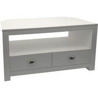 FineBuy Lowboard TV Möbel Weiß 85cm – Kompaktes TV Board mit zwei Schubladen – Fernsehunterschrank mit offenem Fach – Platzsparende Fernsehkommode – Fernsehschrank TV Tisch für Raumecken | Farbe: Weiß FineBuy Lowboard TV Möbel Weiß 85cm – Kompaktes TV Board mit zwei Schubladen – Fernsehunterschrank mit offenem Fach – Platzsparende Fernsehkommode – Fernsehschrank TV Tisch für Raumecken | Farbe: Weiß