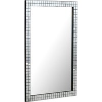 FineBuy Wandspiegel 60×90 cm mit Mosaikrahmen – Spiegel rechteckig – Wohnspiegel aus Glas – Hängespiegel Flurspiegel modern – Wohnzimmerspiegel vertikal & horizontal – Dekospiegel Handmade | Farbe: Schwarz FineBuy Wandspiegel 60×90 cm mit Mosaikrahmen – Spiegel rechteckig – Wohnspiegel aus Glas – Hängespiegel Flurspiegel modern – Wohnzimmerspiegel vertikal & horizontal – Dekospiegel Handmade | Farbe: Schwarz