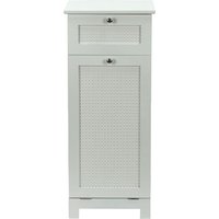 FineBuy Wäscheschrank Weiß 38x90x40 cm Ratten Geflecht Nischenschrank Bad – Schmaler Wäschekipper mit Klapptür und Schublade – Badschrank Wäschesammler Badezimmer | Farbe: Weiß FineBuy Wäscheschrank Weiß 38x90x40 cm Ratten Geflecht Nischenschrank Bad – Schmaler Wäschekipper mit Klapptür und Schublade – Badschrank Wäschesammler Badezimmer | Farbe: Weiß