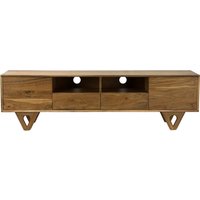 FineBuy Lowboard Massivholz Akazie 160cm – TV Board mit Türen Schubladen und offenen Fächern – Fernsehunterschrank mit Kabeldurchlass – Fernsehkommode TV-Kommode modern | Farbe: Braun FineBuy Lowboard Massivholz Akazie 160cm – TV Board mit Türen Schubladen und offenen Fächern – Fernsehunterschrank mit Kabeldurchlass – Fernsehkommode TV-Kommode modern | Farbe: Braun