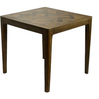 FineBuy Esstisch Massivholz Mango 80x80 cm - Quadratischer Esszimmertisch Holz - Küchentisch modern für 4 Personen - Stabiler Holztisch - Tisch für Esszimmer Bistrotisch Handmade
