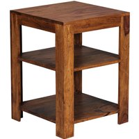 FineBuy Standregal 44 x 60 x 44 cm Sheesham Massiv-Holz Stehregal 3 Ablagen, Abstelltisch Wohnzimmer Niedrig, Ablagetisch Dunkelbraun Abstellregal Diele, Deko-Regal Tisch Flur Büro | Farbe: Braun FineBuy Standregal 44 x 60 x 44 cm Sheesham Massiv-Holz Stehregal 3 Ablagen, Abstelltisch Wohnzimmer Niedrig, Ablagetisch Dunkelbraun Abstellregal Diele, Deko-Regal Tisch Flur Büro | Farbe: Braun