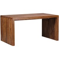 FineBuy Schreibtisch Massiv-Holz Sheesham 160 cm Computertisch Echtholz Design Ablage Büro-Tisch Landhaus-Stil | Farbe: Braun FineBuy Schreibtisch Massiv-Holz Sheesham 160 cm Computertisch Echtholz Design Ablage Büro-Tisch Landhaus-Stil | Farbe: Braun