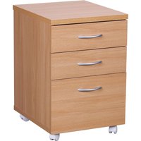 FineBuy Rollcontainer OTTAWA 40 x 60 x 45 cm Unterschrank mit Rollen Buche, Rollwagen mit Schubladen, Roll-Schrank Büro, Kosmetikwagen Make Up Wagen, Container unter Schreibtisch | Farbe: Braun FineBuy Rollcontainer OTTAWA 40 x 60 x 45 cm Unterschrank mit Rollen Buche, Rollwagen mit Schubladen, Roll-Schrank Büro, Kosmetikwagen Make Up Wagen, Container unter Schreibtisch | Farbe: Braun