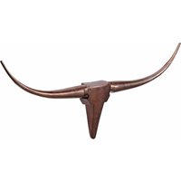 FineBuy Deko Geweih Bull M FB37860 Bronze 100 cm Aluminium Design Hörner, Wanddekoration Stierkopf Horn Modern, Wandskulptur Geweih-Jagdtrophäe Metall, Longhorn Wandschmuck Groß | Farbe: Braun FineBuy Deko Geweih Bull M FB37860 Bronze 100 cm Aluminium Design Hörner, Wanddekoration Stierkopf Horn Modern, Wandskulptur Geweih-Jagdtrophäe Metall, Longhorn Wandschmuck Groß | Farbe: Braun