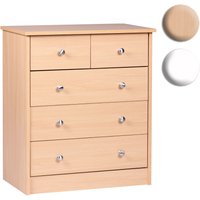 FineBuy Design Holz-Kommode 60 x 70 x 35 cm mit 5 Schubladen, Mehrzweckanrichte flach für Flur, Modernes Sideboard zeitlose Anrichte | Farbe: Weiß FineBuy Design Holz-Kommode 60 x 70 x 35 cm mit 5 Schubladen, Mehrzweckanrichte flach für Flur, Modernes Sideboard zeitlose Anrichte | Farbe: Weiß