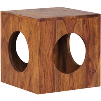 FineBuy Beistelltisch Sheesham Massivholz 35x35x35 cm Cube Wohnzimmertisch, Design Aufbewahrungstisch modern, Kleiner Holztisch in Würfel-Form, Quadratischer Dekotisch mit Stauraum | Farbe: Braun FineBuy Beistelltisch Sheesham Massivholz 35x35x35 cm Cube Wohnzimmertisch, Design Aufbewahrungstisch modern, Kleiner Holztisch in Würfel-Form, Quadratischer Dekotisch mit Stauraum | Farbe: Braun